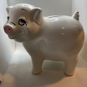 VINTAGE CERAMIC PIG BANK PIGGY BANK